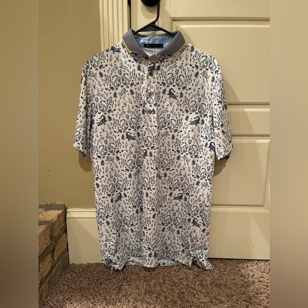 Greyson Sawgrass Curiosities Polo RARE Medium EUC